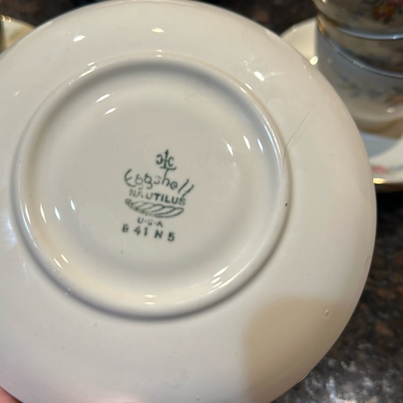 Eggshell Nautilus China by Homer Laughlin 29 items, vintage 1930’s, made in USA - Picture 7 of 9
